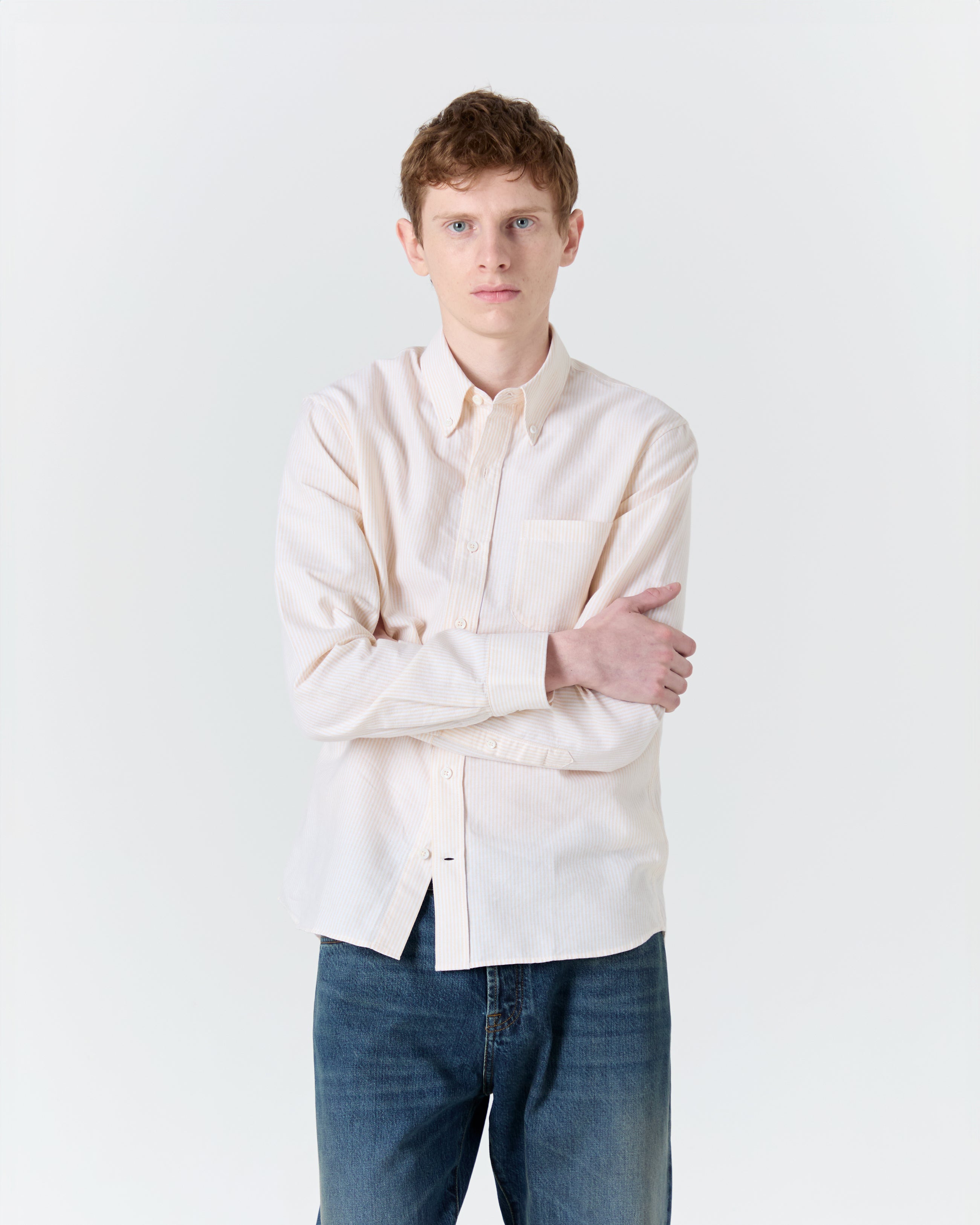 Chemise Calvi jaune et blanc