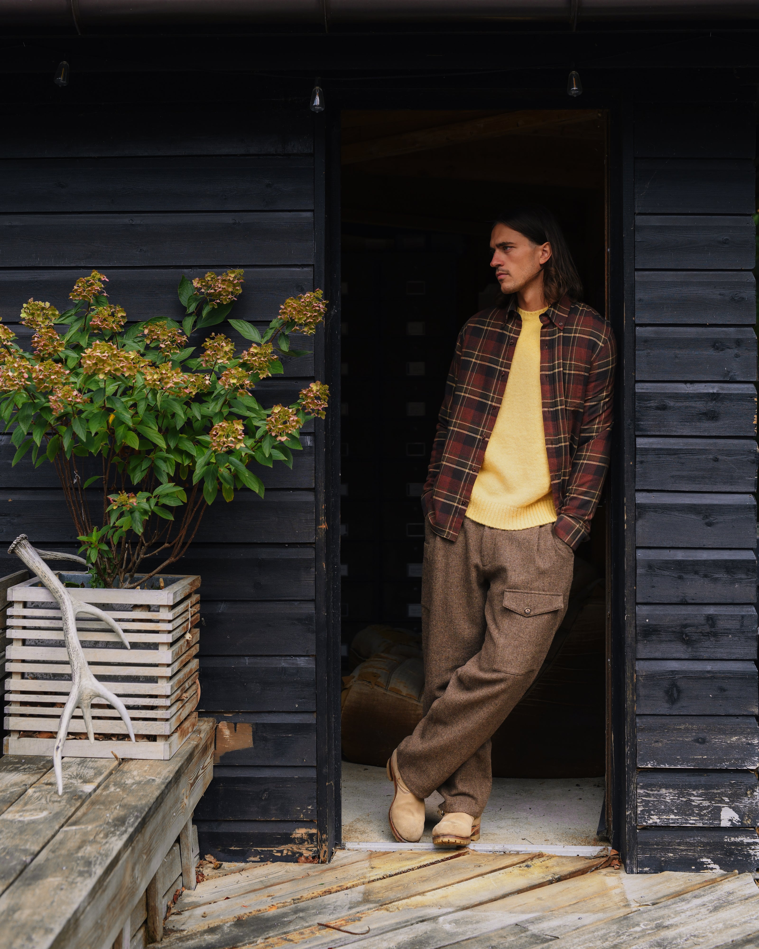 John yellow sweater