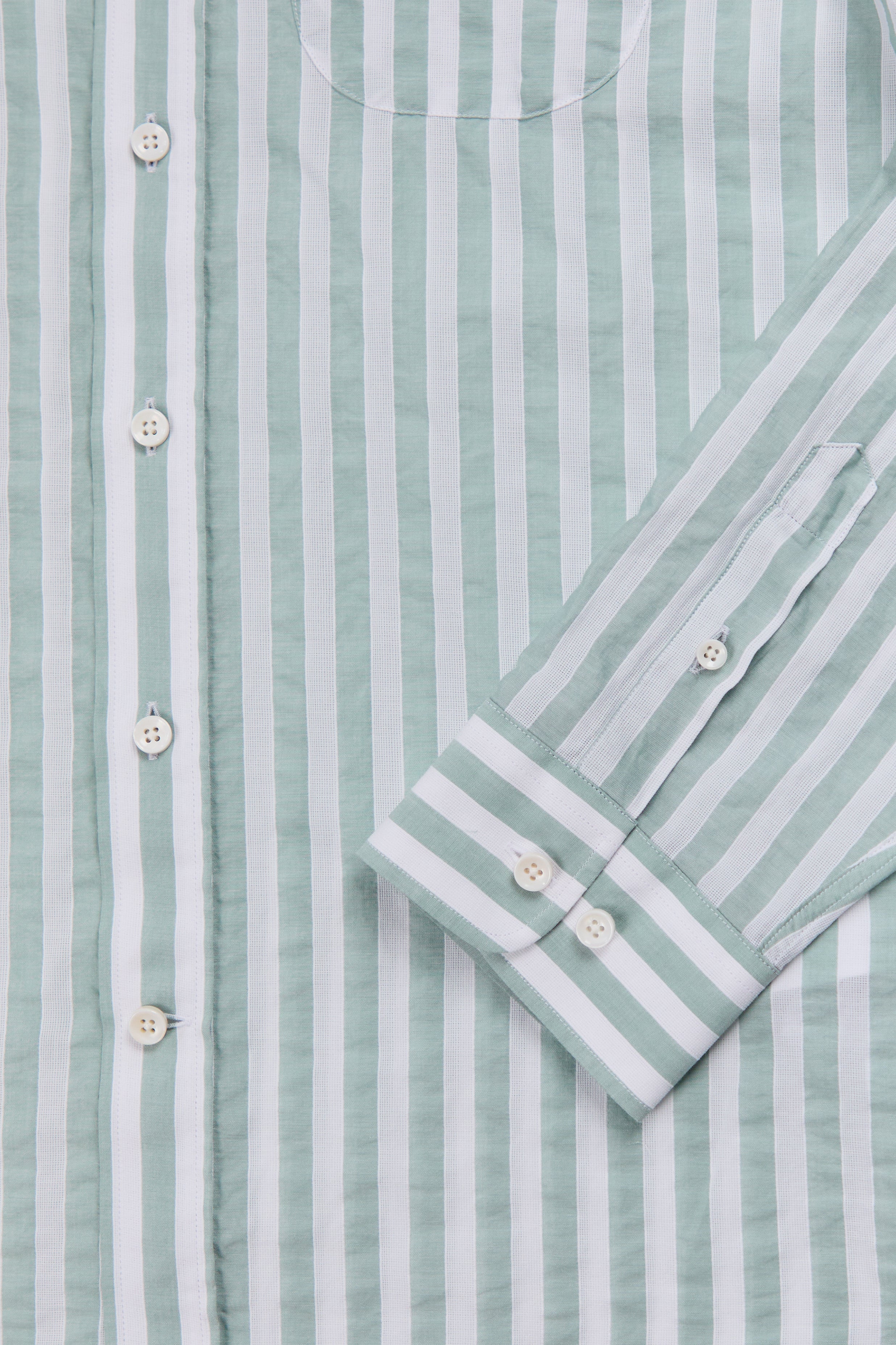 CHEMISE CALVI VERT-BLANC