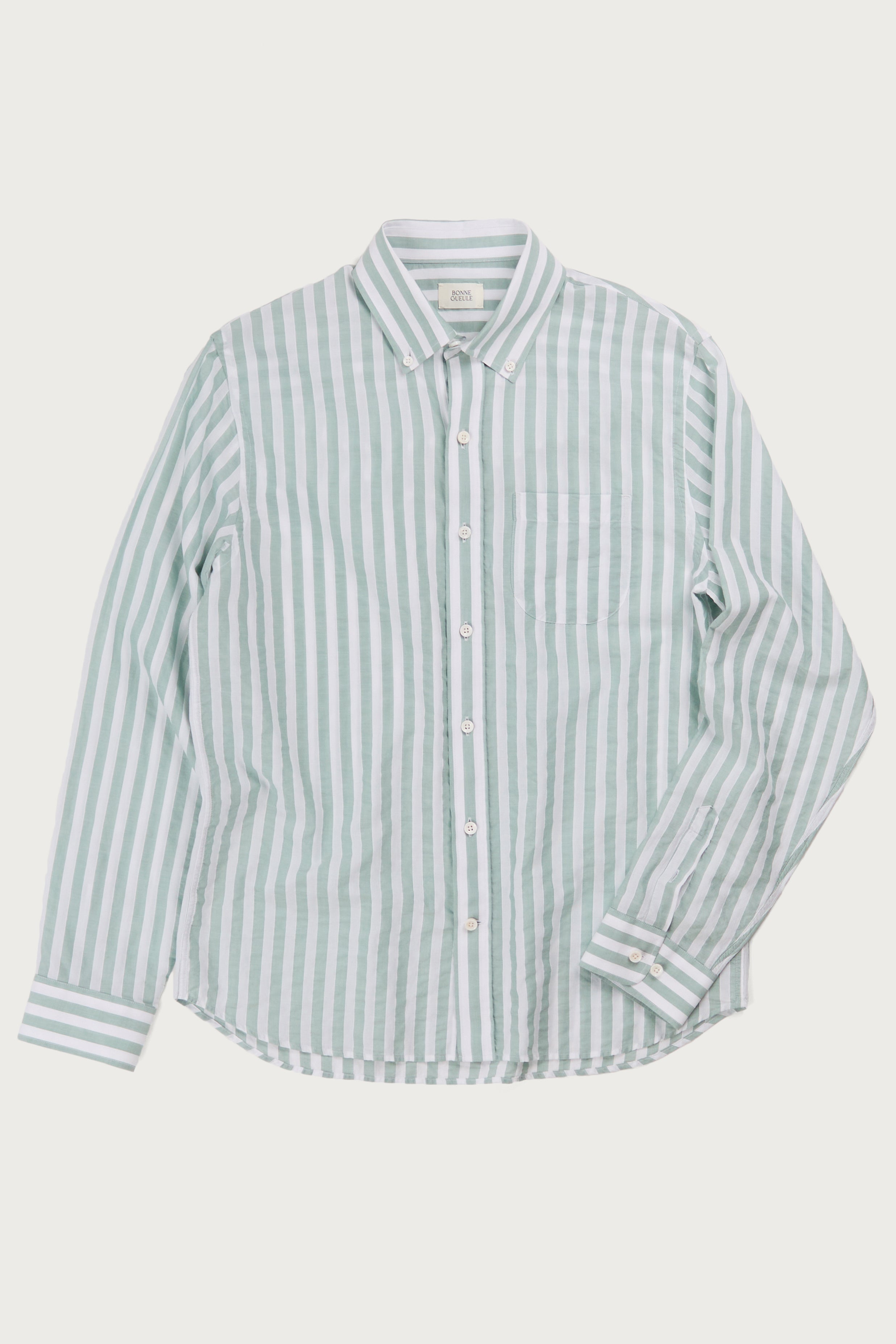 CHEMISE CALVI VERT-BLANC