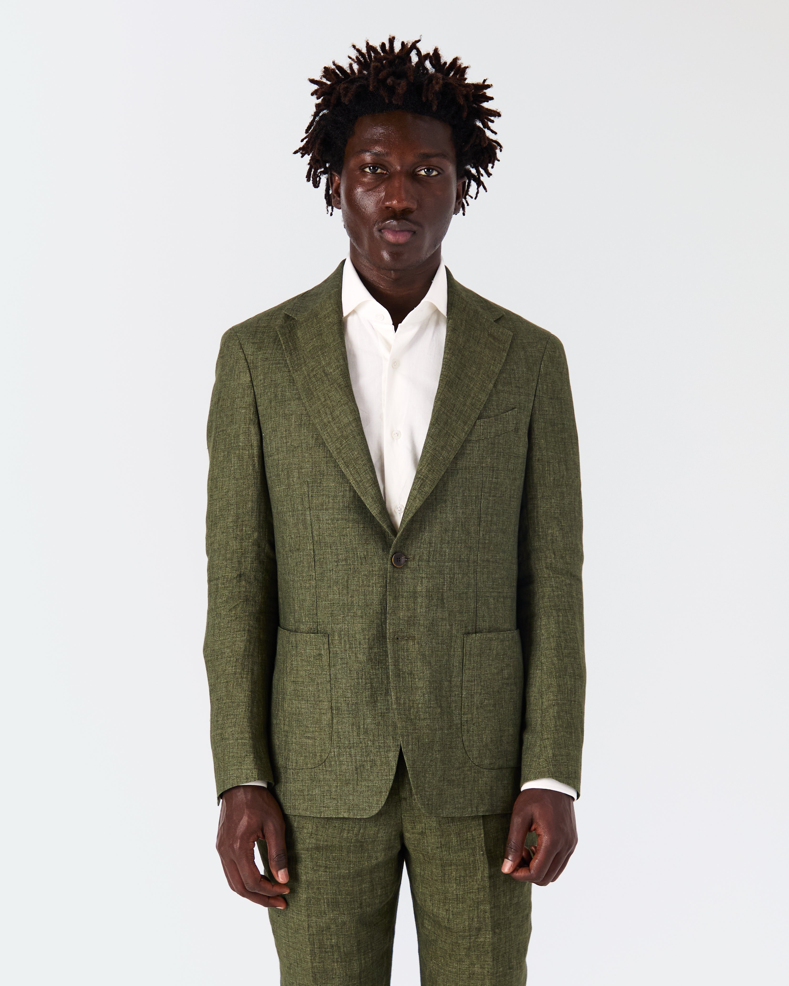 Veste Bellagio lin vert