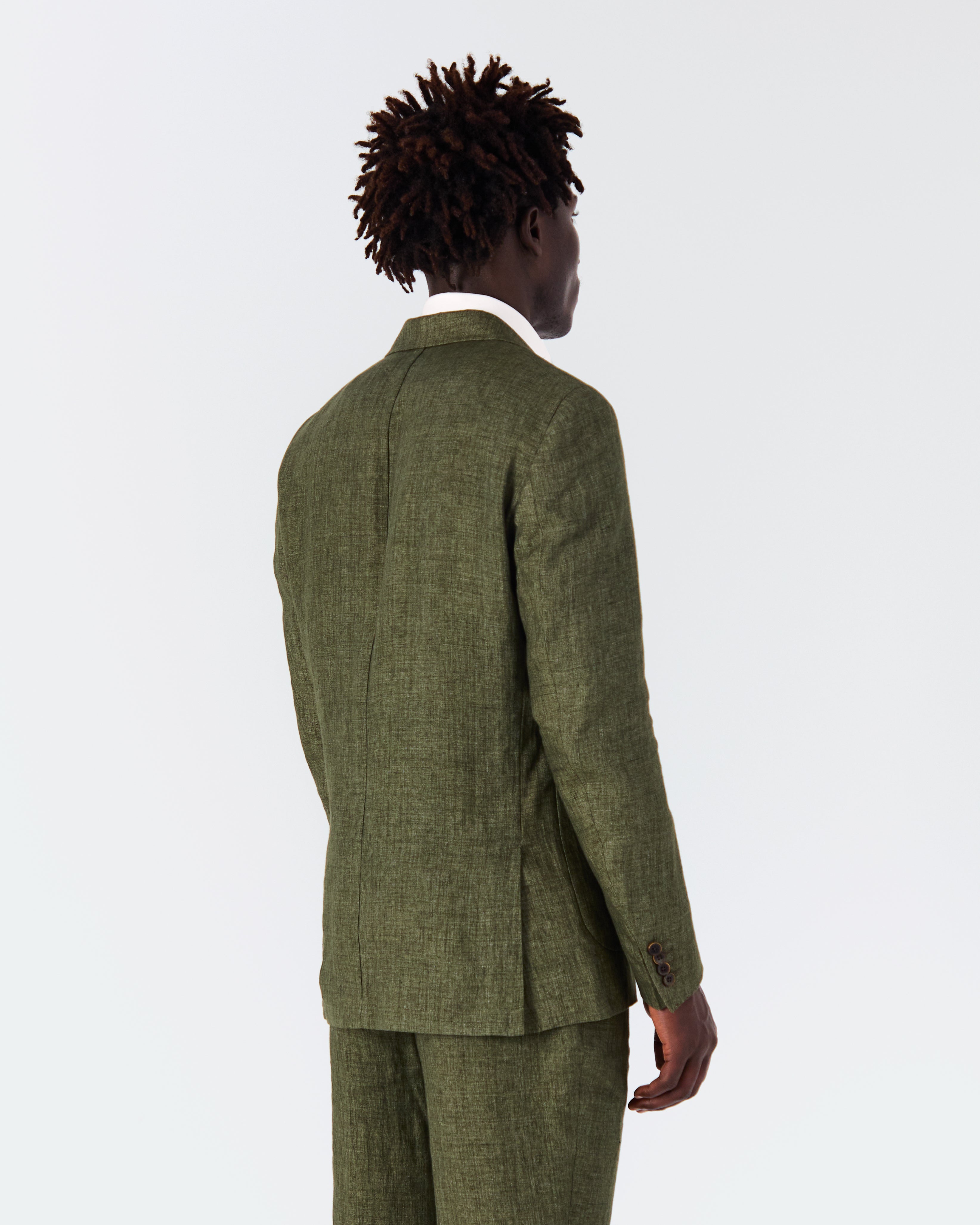 Veste Bellagio lin vert