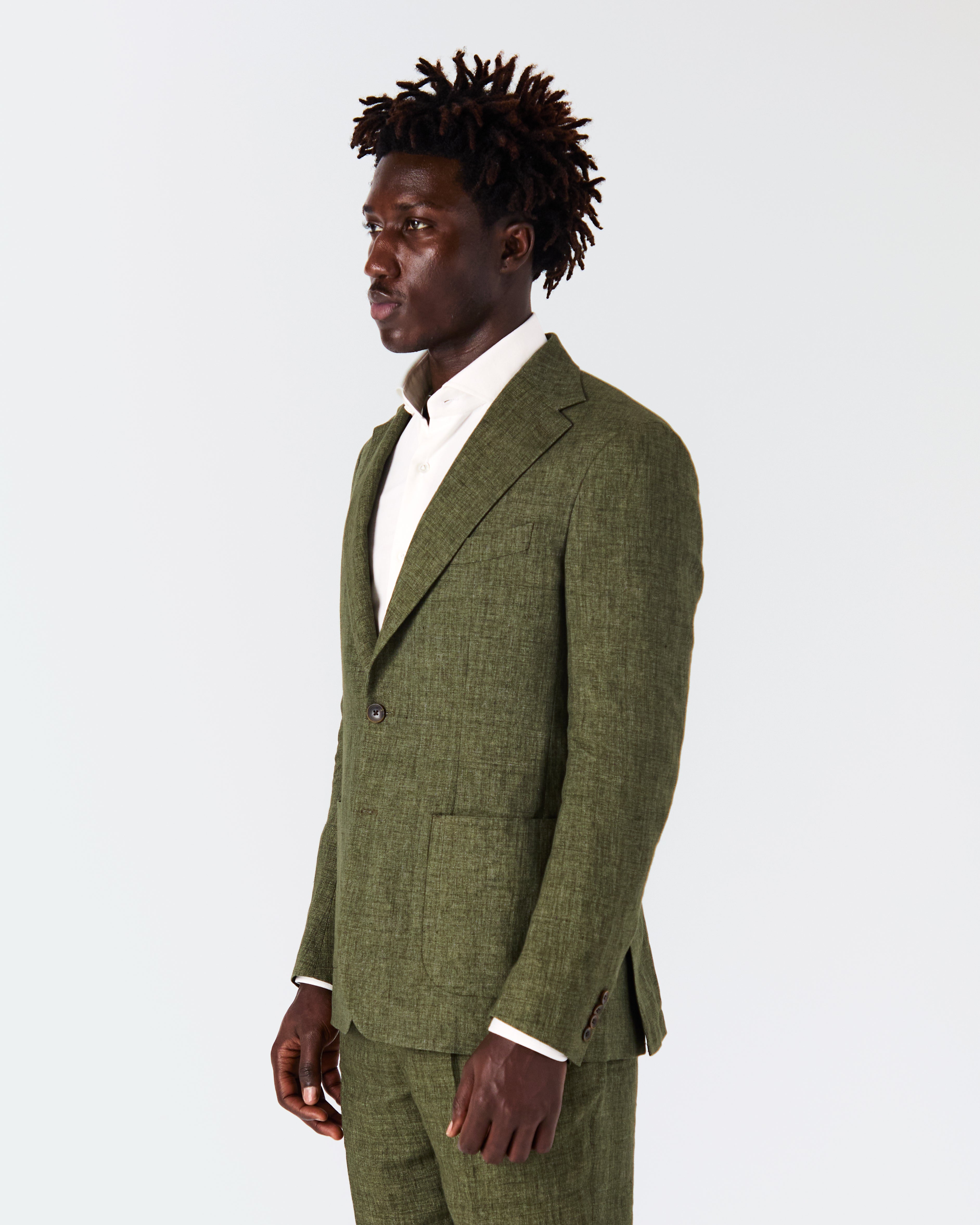 Veste Bellagio lin vert