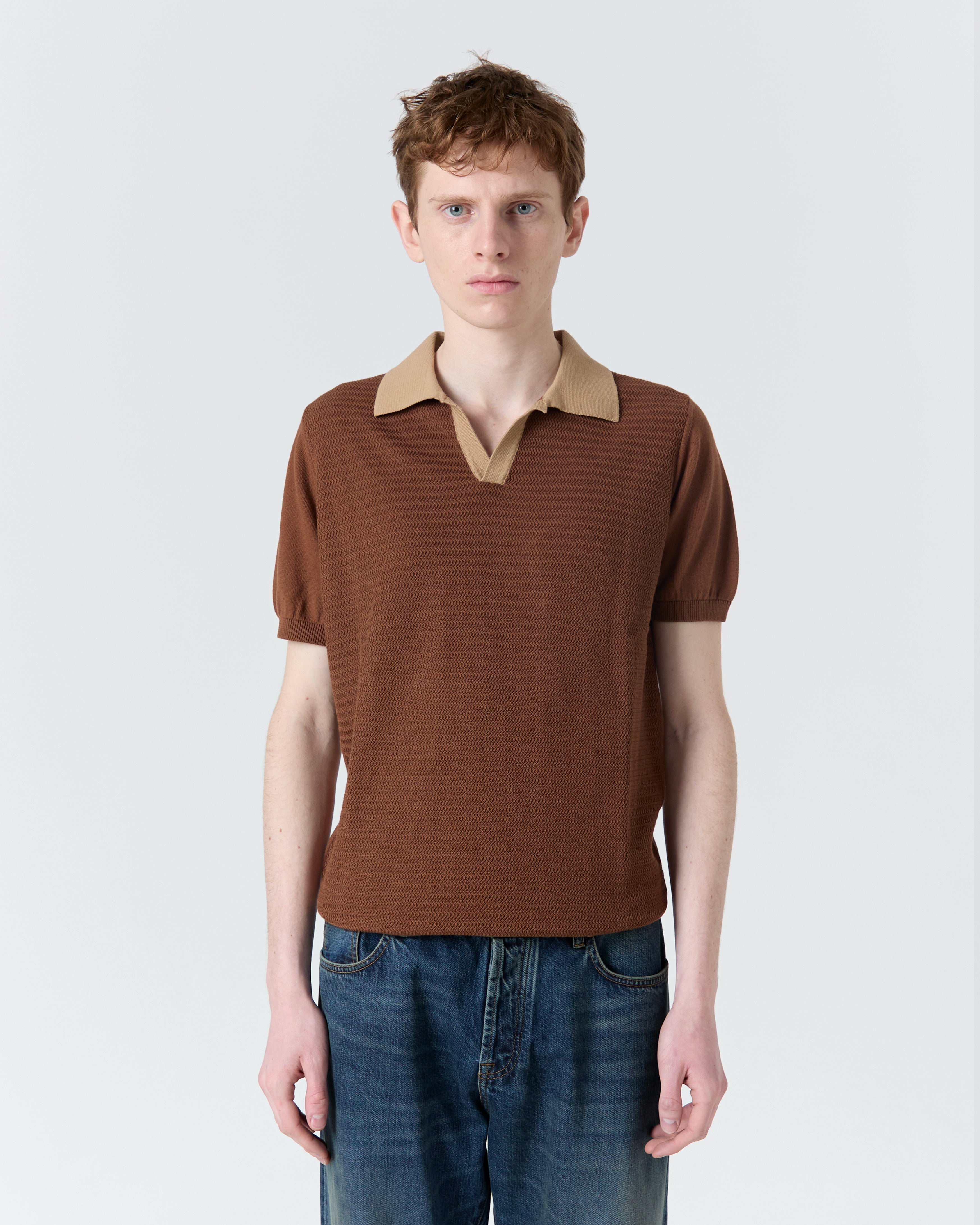 Polo Numana marron