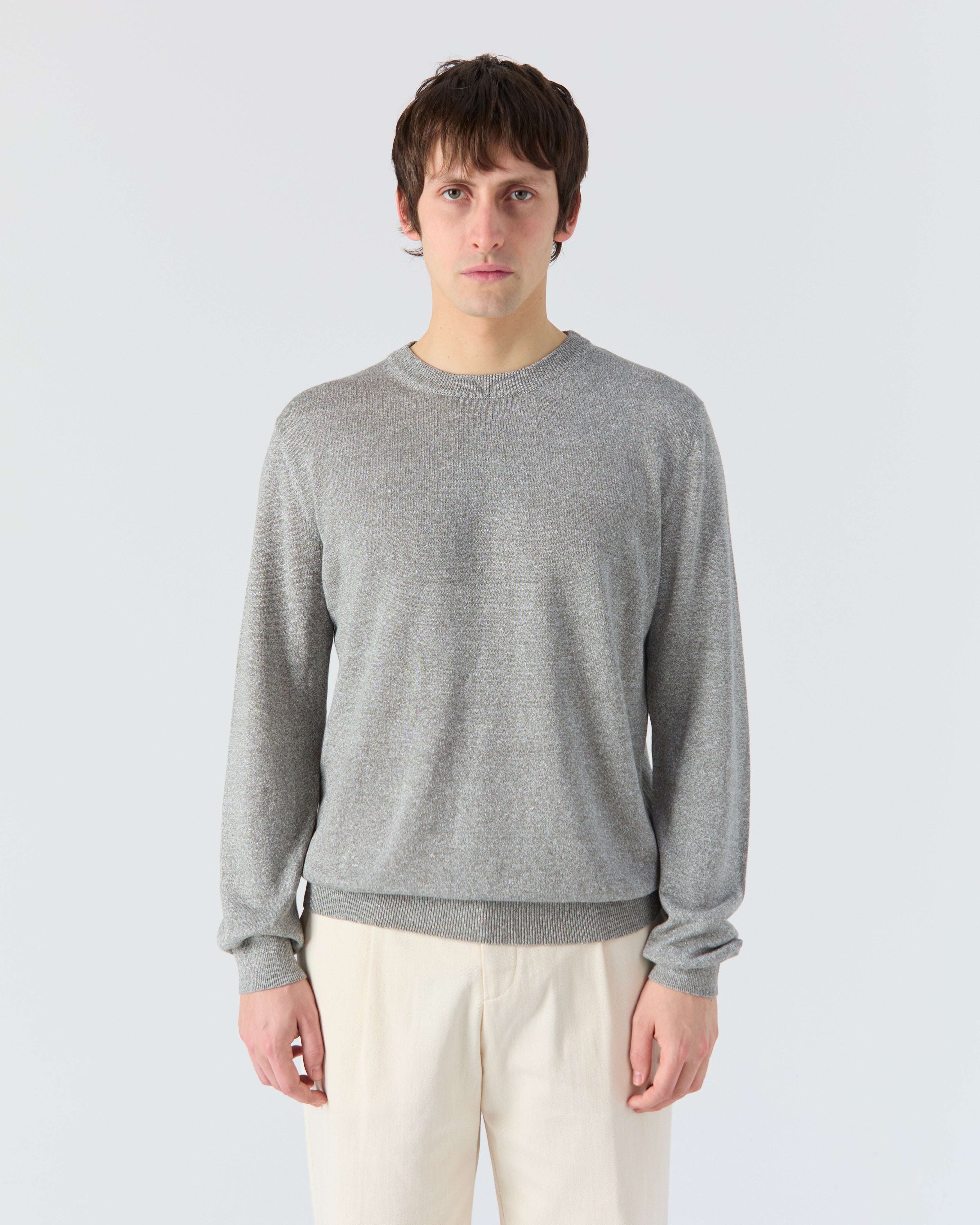 Pull Veneto gris chiné