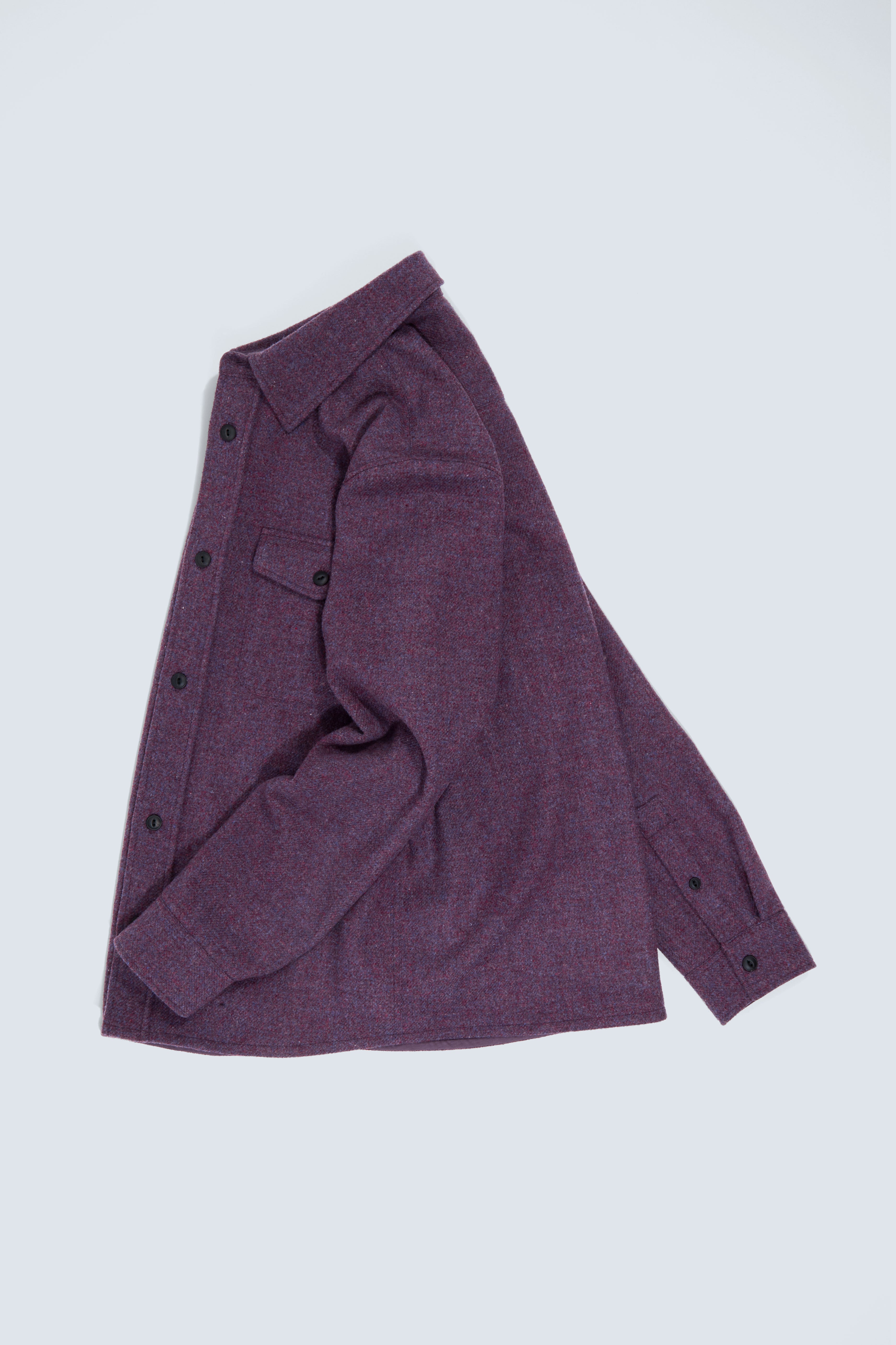 Milo overshirt in plum