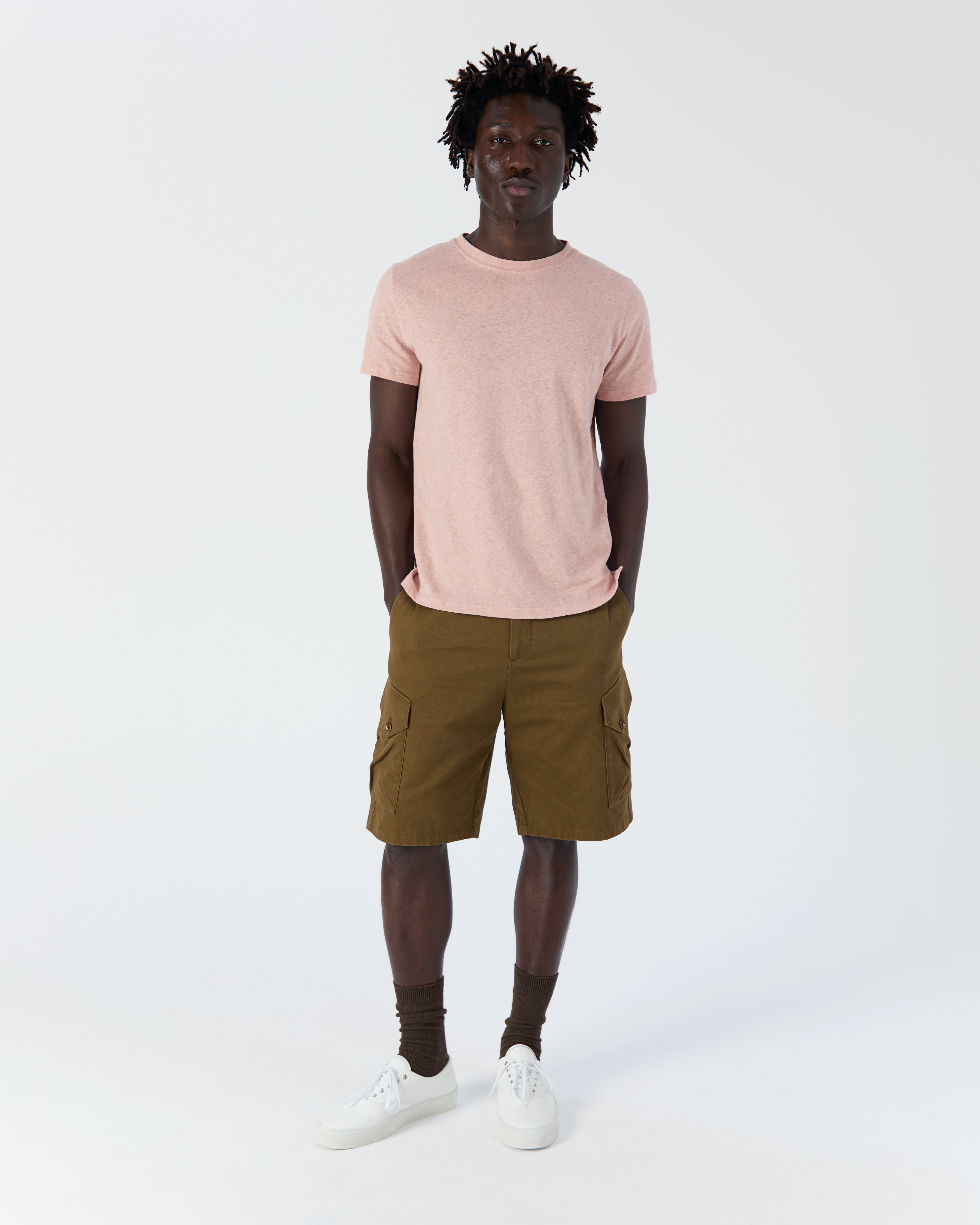 T-shirt Miami rose pâle
