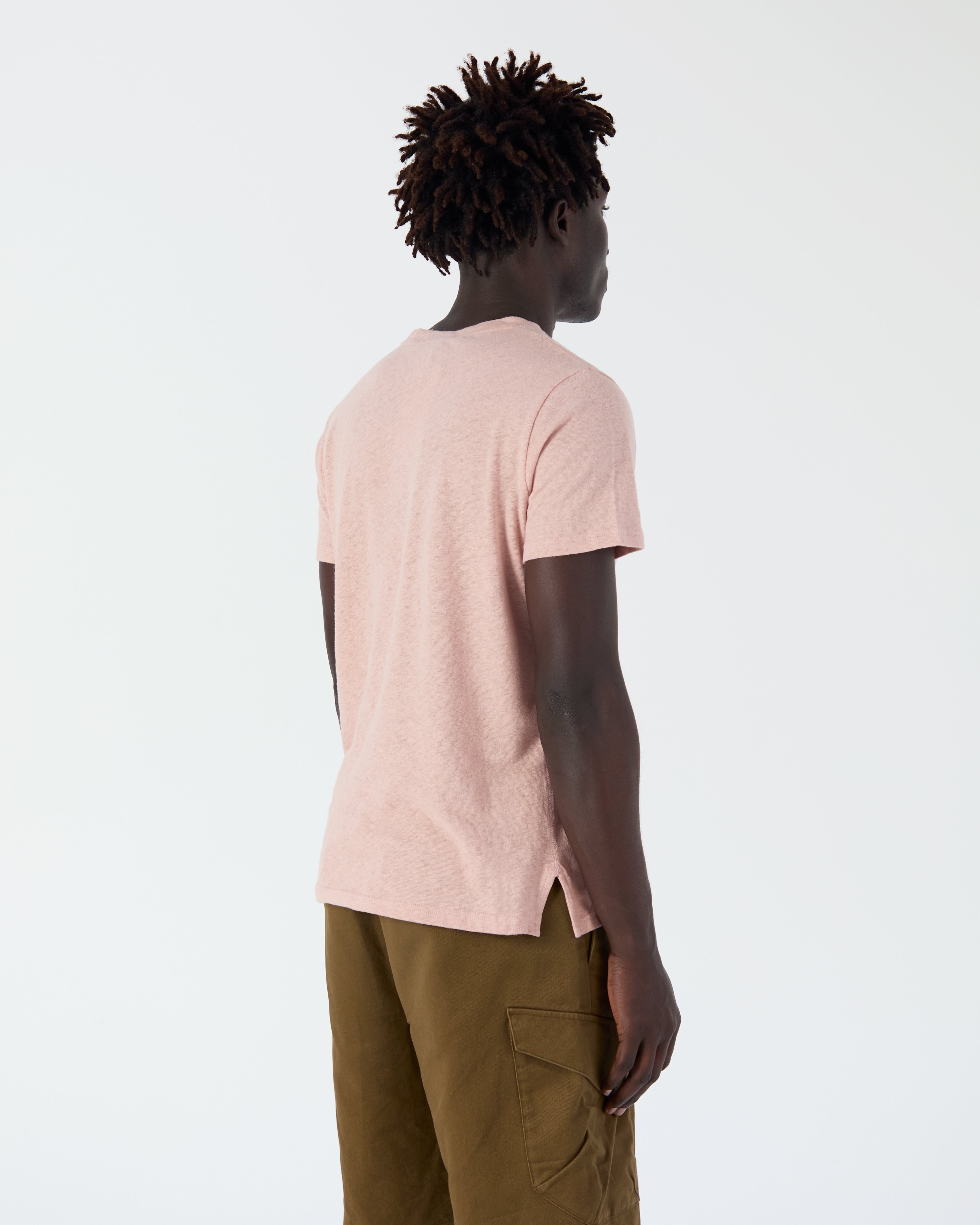 T-shirt Miami rose pâle